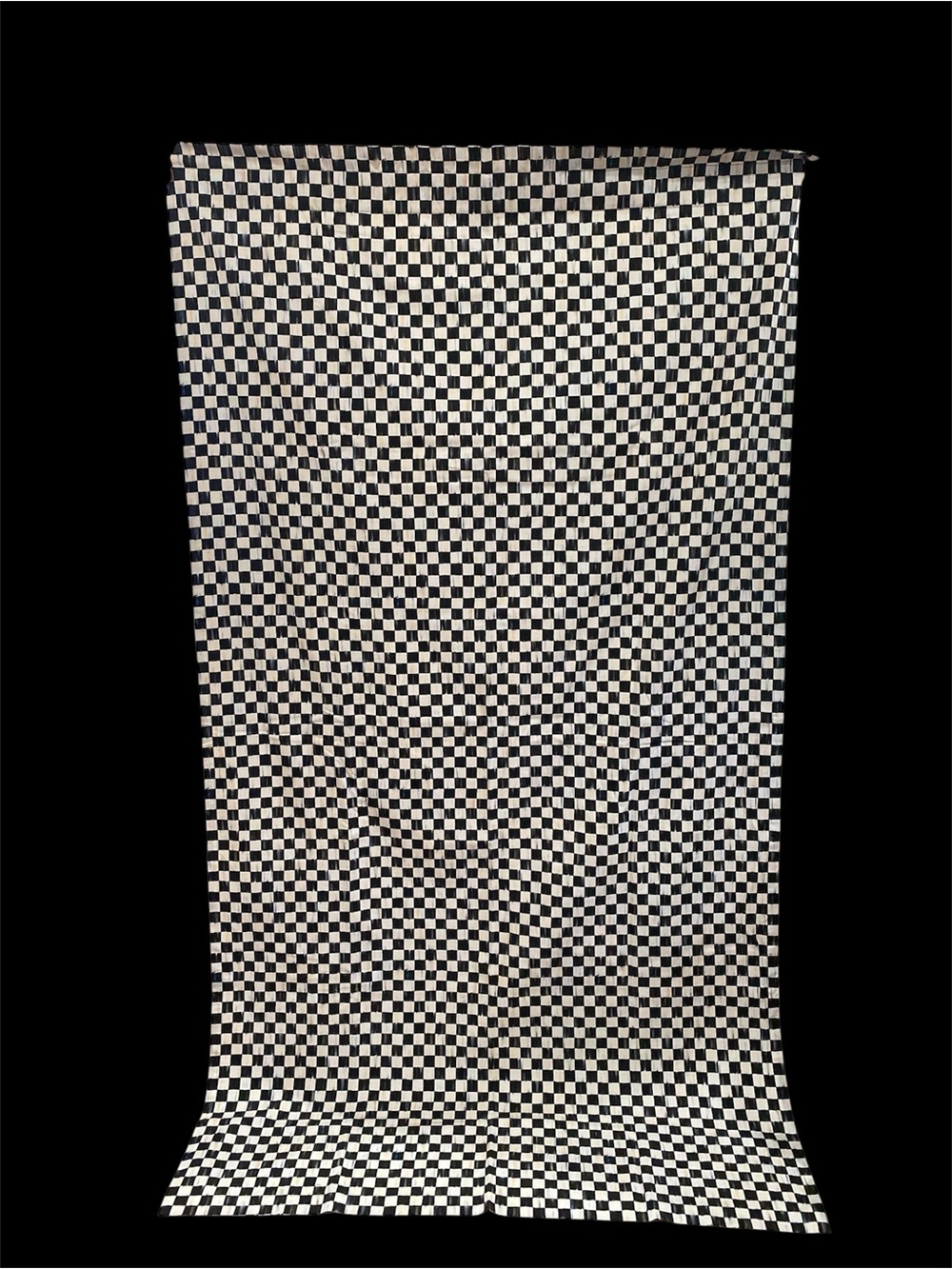 MacKenzie-Childs Courtly Check Curtain Panel Lined 52”wide 96”long unique
